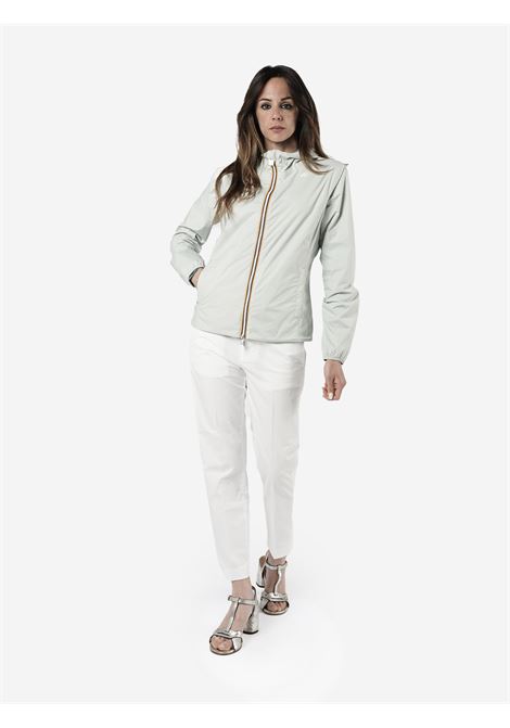 Lily white/beige giacca corta impacchettabile e reversibile e slim fit K-WAY | Giubbotti | LILY ECO PLUS K41317WAN3